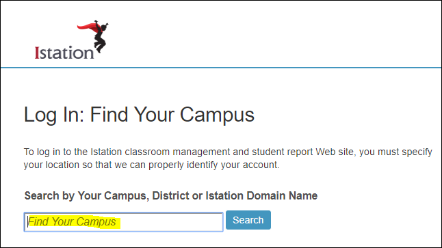 Image of searching for your campus