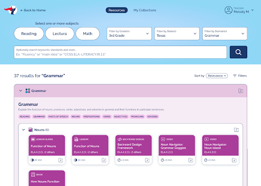 Classroom Resources Platform Homepage